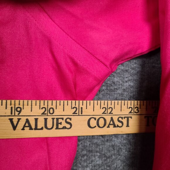 Van Heusen Men's Dress Shirt Fitted Lux Sateen Button Down Collar Hot Pink 15.5 - Picture 12 of 12